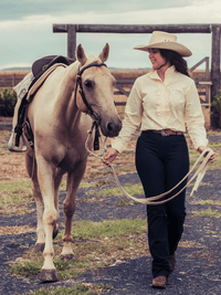 PW Roxby Denim Riding Jeans - Ladies - NAVY - Peter Williams Riding Apparel