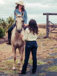 PW Roxby Denim Riding Jeans - Ladies - NAVY - Peter Williams Riding Apparel