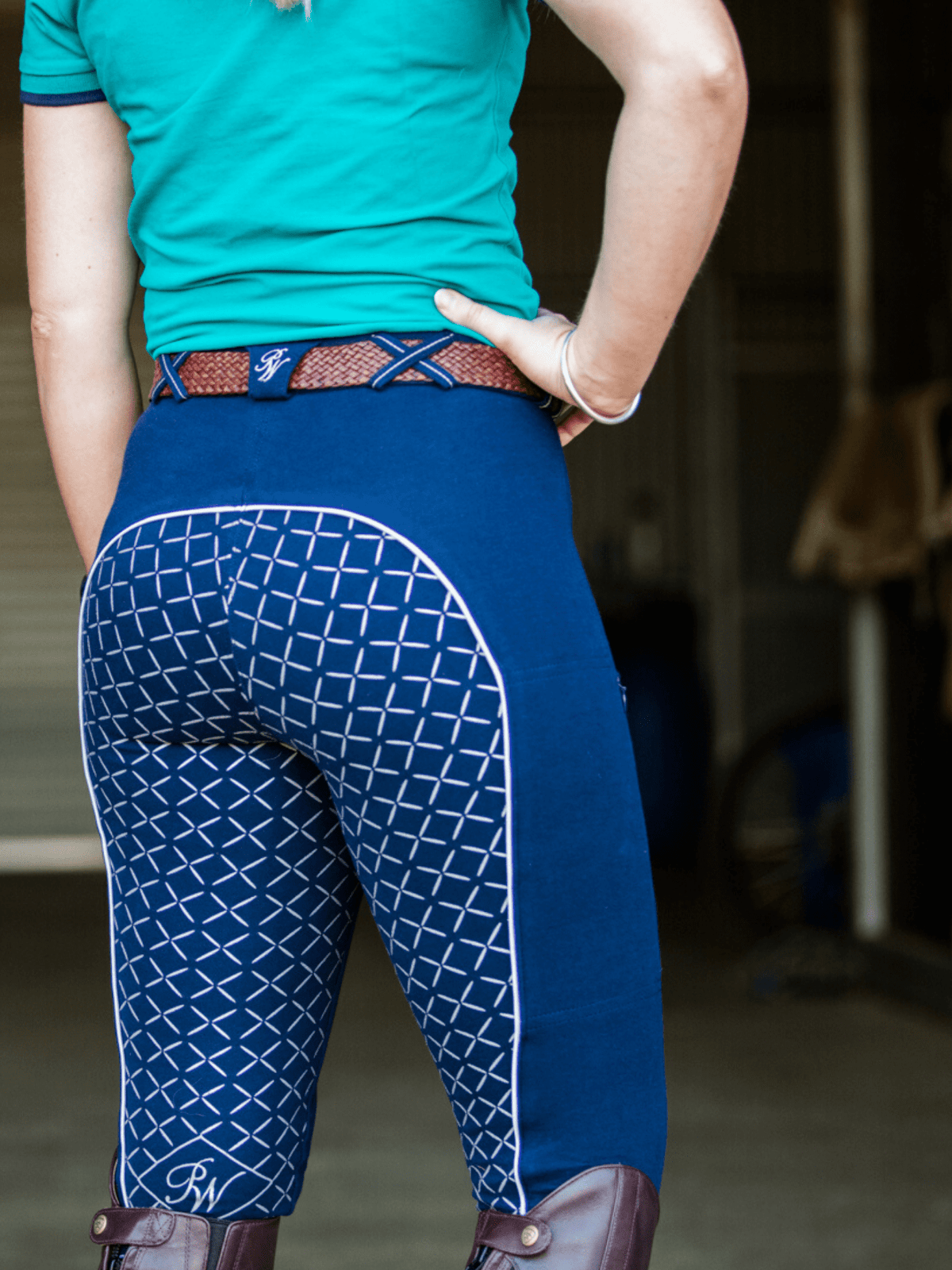 Peter Williams Riding Apparel Breeches Gripper Horse Riding Breeches - Gel Seat with Phone Pocket