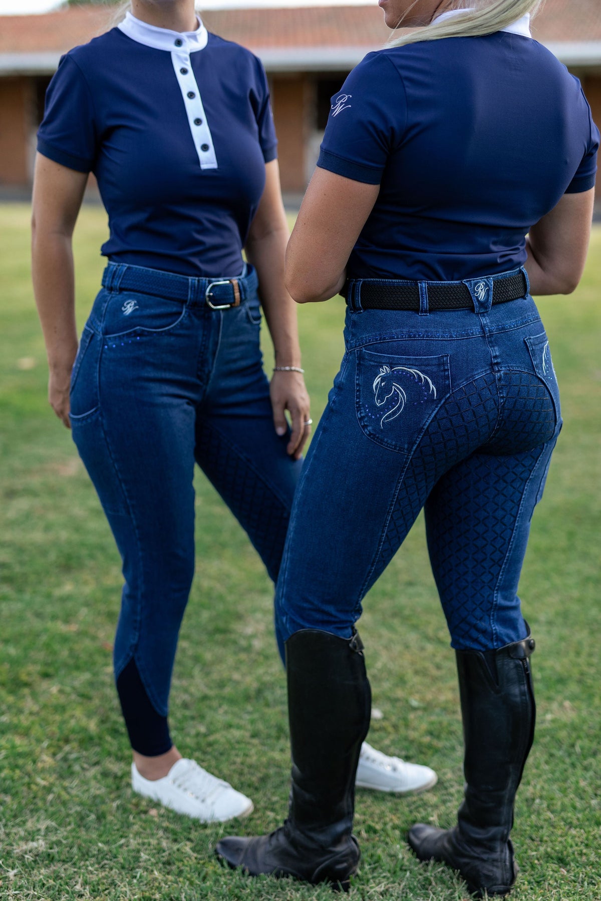 Peter Williams Riding Apparel Breeches Julie Denim Horse Riding Breeches - Ladies