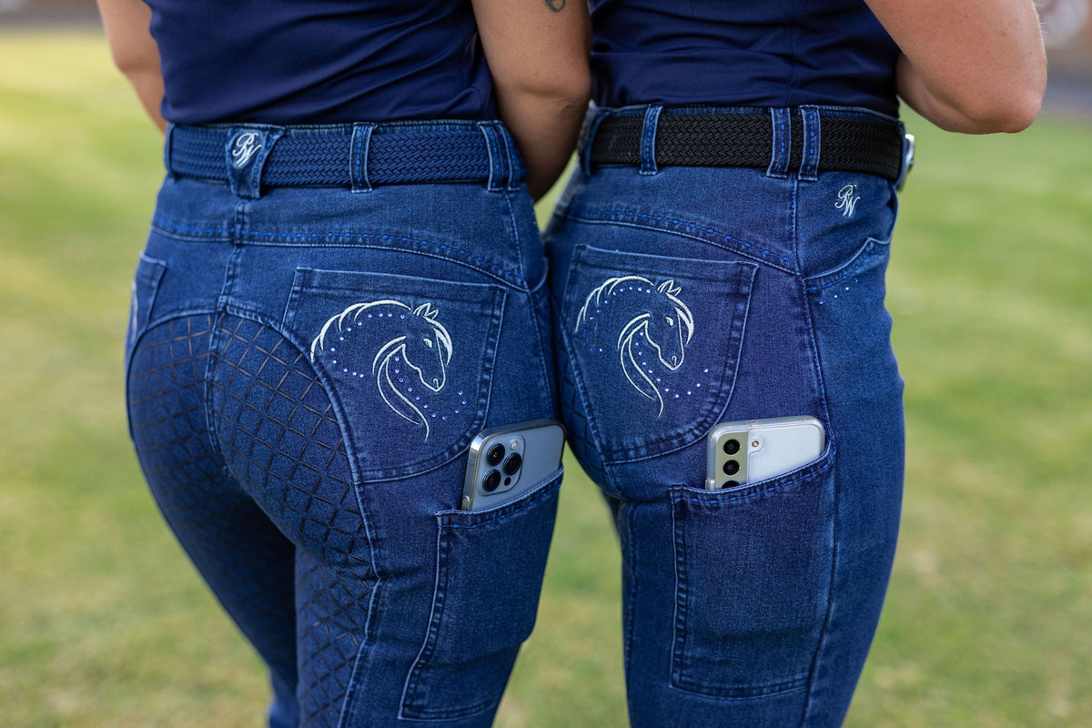 Peter Williams Riding Apparel Breeches Julie Denim Horse Riding Breeches - Ladies