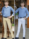 Peter Williams Riding Apparel Horse Riding Jodhpurs Boy's Show Full Seat Jodhpurs