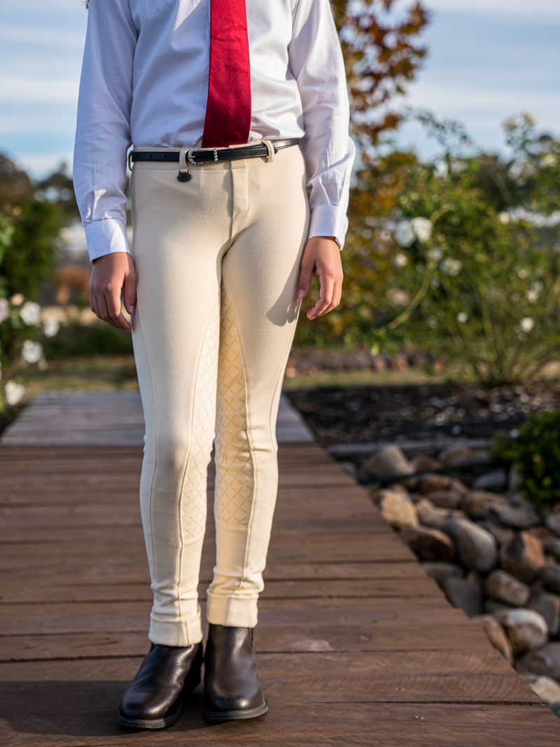 Peter Williams Riding Apparel Horse Riding Jodhpurs Pull On Jodhpurs - Gel Seat - Children