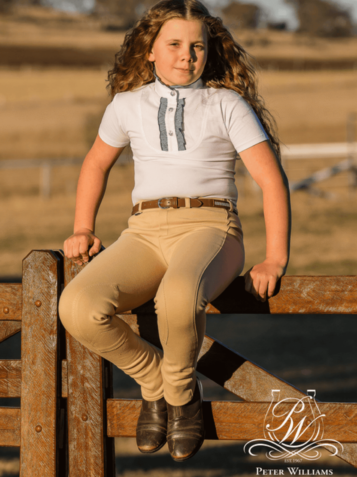 Peter Williams Riding Apparel Horse Riding Jodhpurs Ultimate Pull On Jodhpurs - Children