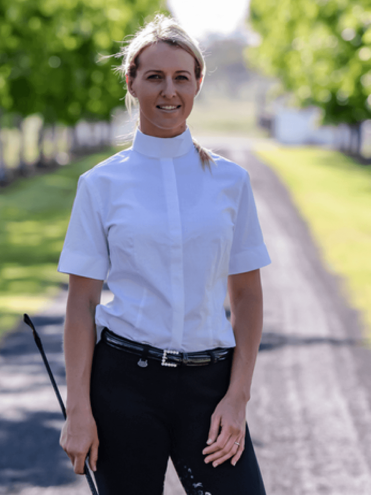 Peter Williams Riding Apparel * Ladies White Short Sleeve Rat Catcher
