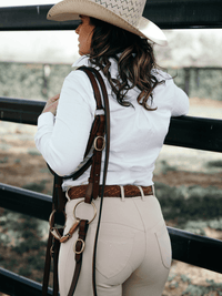 Peter Williams Riding Apparel Western Riding Pants Clermont Denim Stock Horse Competition Pants - Ladies