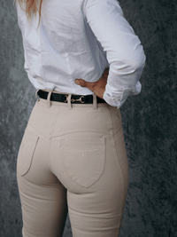 Peter Williams Riding Apparel Western Riding Pants Clermont Denim Stock Horse Competition Pants - Ladies