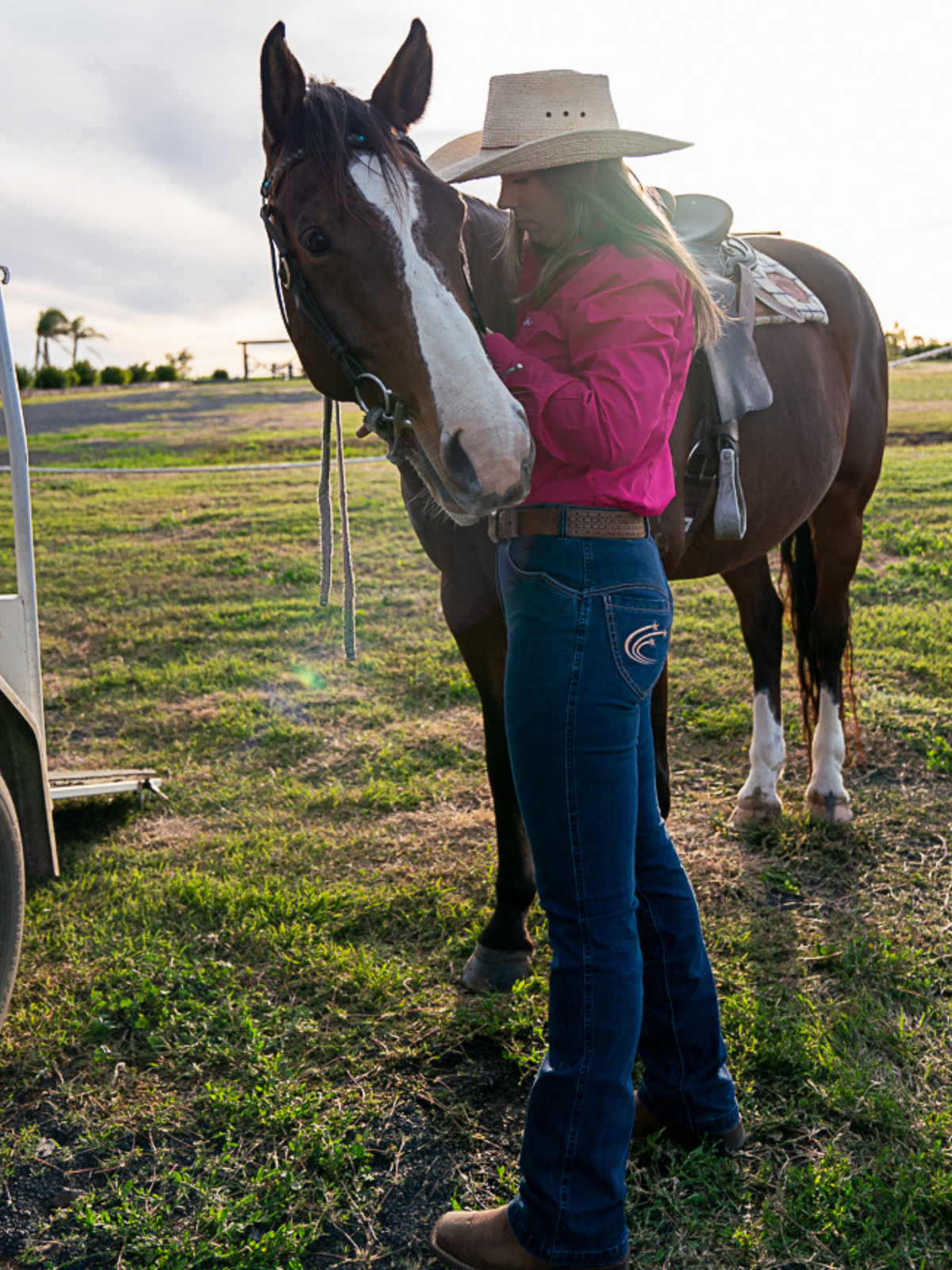 Peter Williams Riding Apparel Western Riding Pants Denvor Horse Riding Denim Jeans - Ladies