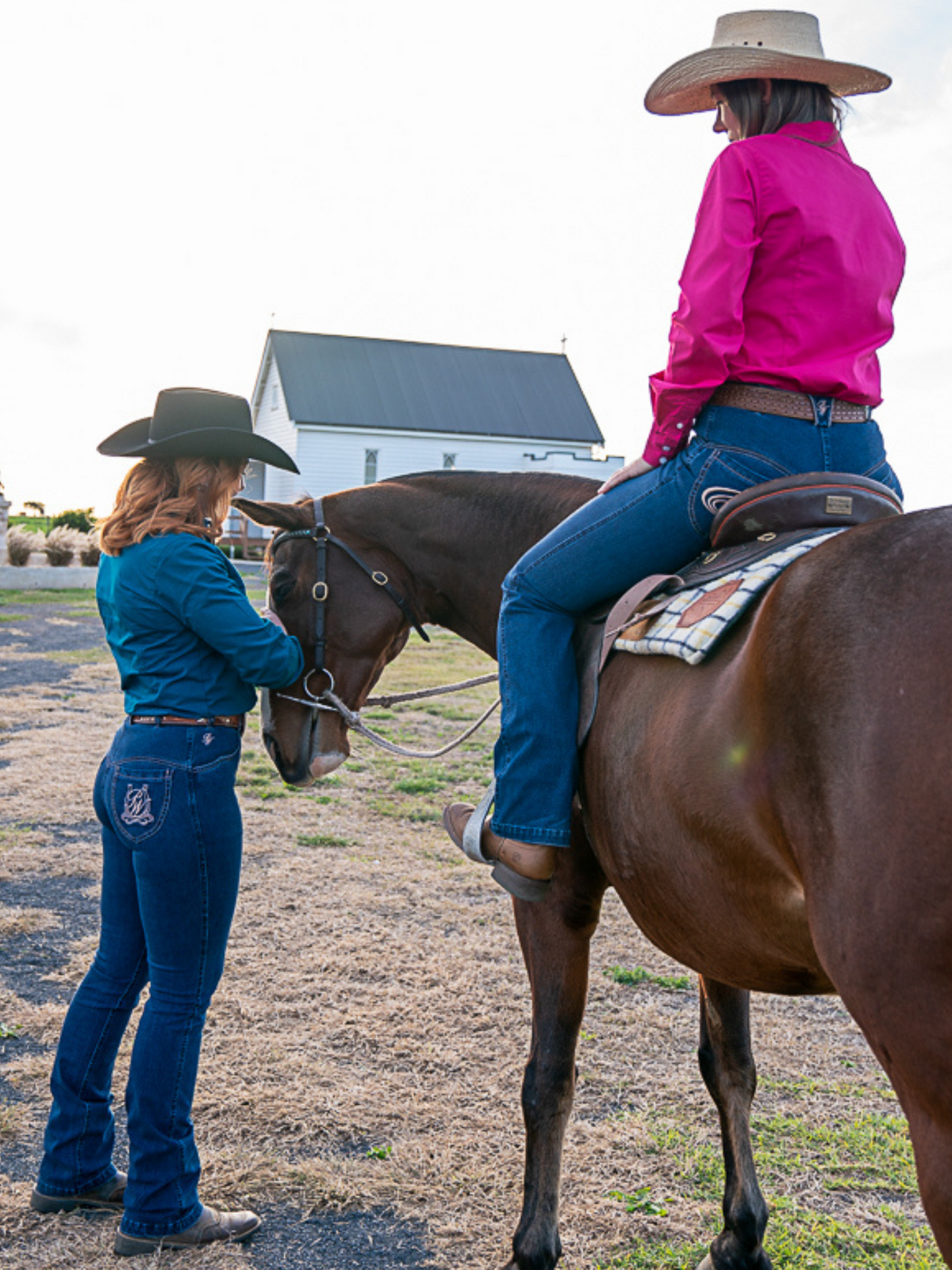 Peter Williams Riding Apparel Western Riding Pants Denvor Horse Riding Denim Jeans - Ladies