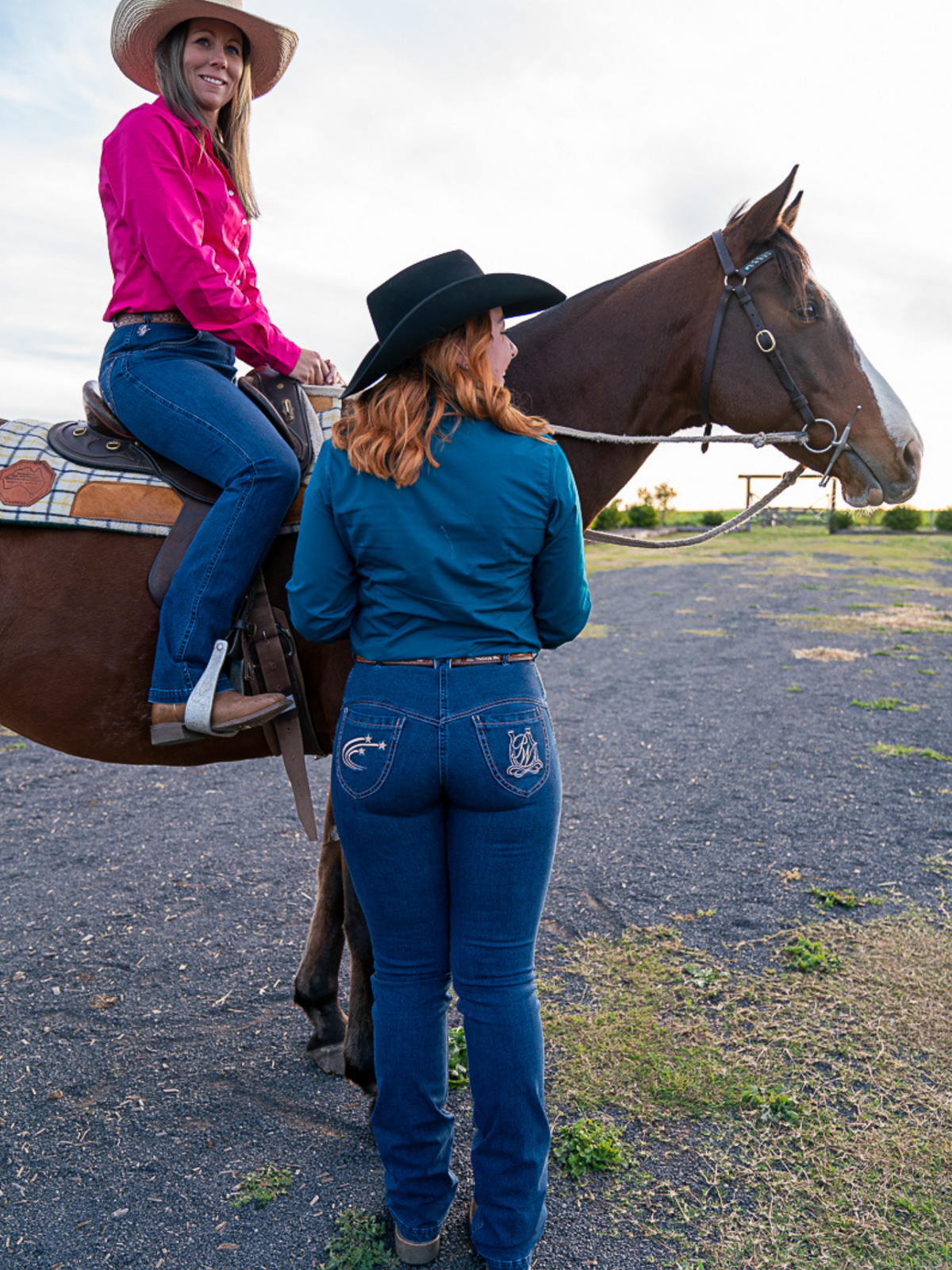 Peter Williams Riding Apparel Western Riding Pants Denvor Horse Riding Denim Jeans - Ladies