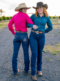 Peter Williams Riding Apparel Western Riding Pants Denvor Horse Riding Denim Jeans - Ladies