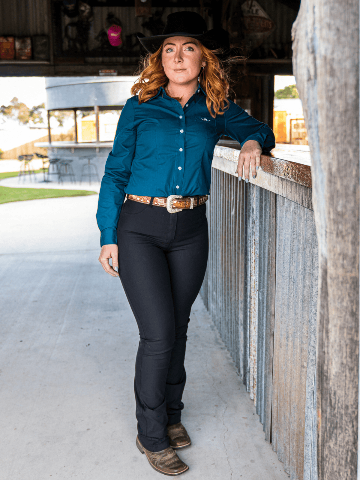 Peter Williams Riding Apparel Western Riding Pants Roxby Horse Riding Jeans - Ladies - BLACK
