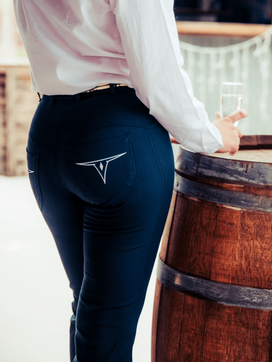 Peter Williams Riding Apparel Western Riding Pants Roxby Horse Riding Jeans - Ladies - NAVY