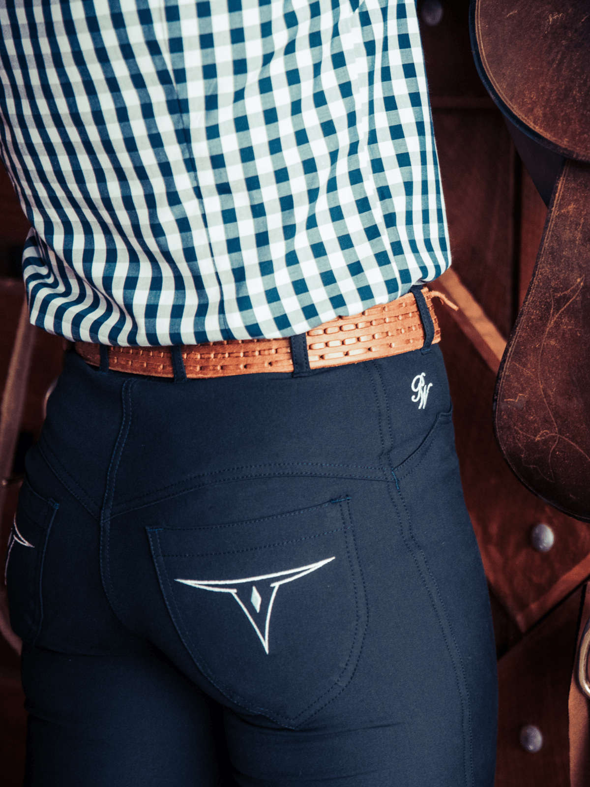 Peter Williams Riding Apparel Western Riding Pants Roxby Horse Riding Jeans - Ladies - NAVY