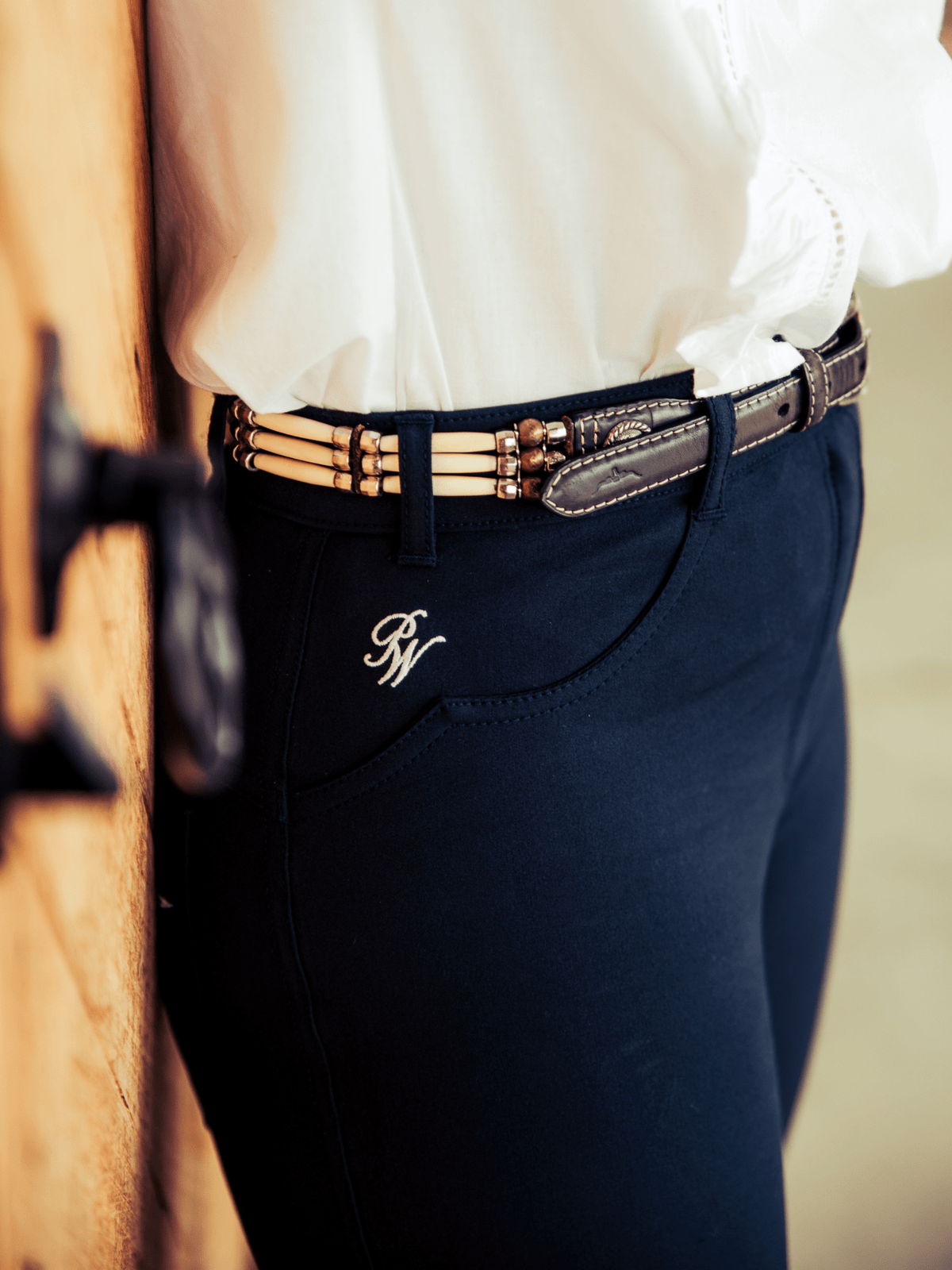 Peter Williams Riding Apparel Western Riding Pants Roxby Horse Riding Jeans - Ladies - NAVY