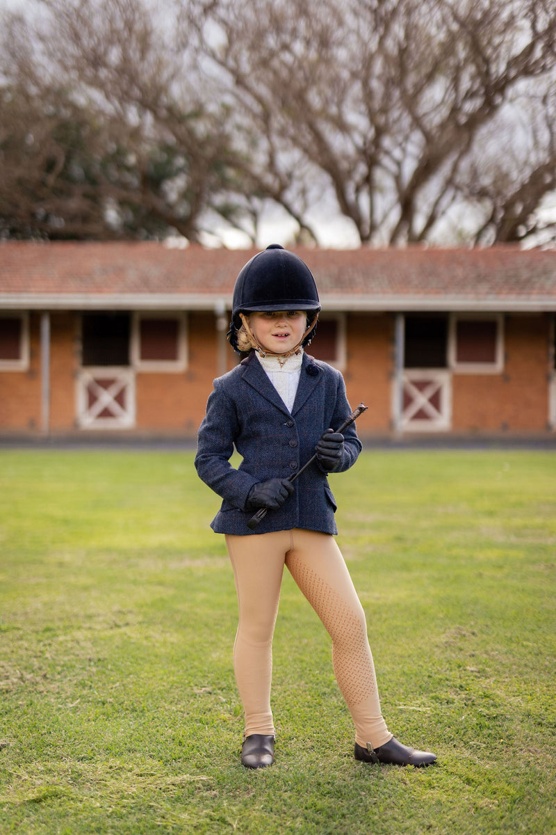 * PW Riding Tights- SHOW - CARAMEL - Youth - Peter Williams Riding Apparel
